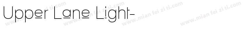 Upper Lane Light字体转换